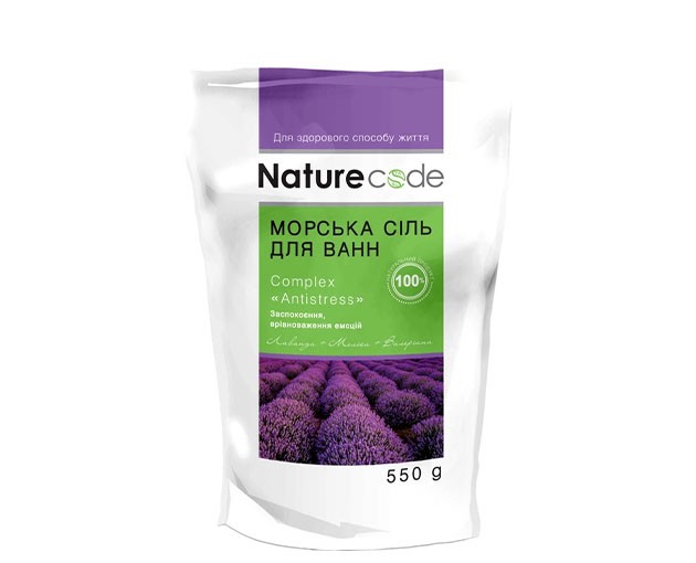 Nature Code bath sea salt "Antistress" 550 g